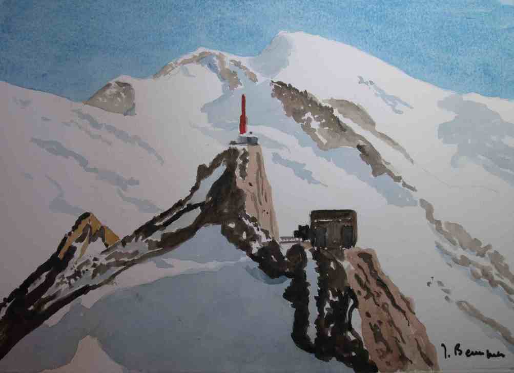 AIGUILLE DU MIDI ET MONT BLANC